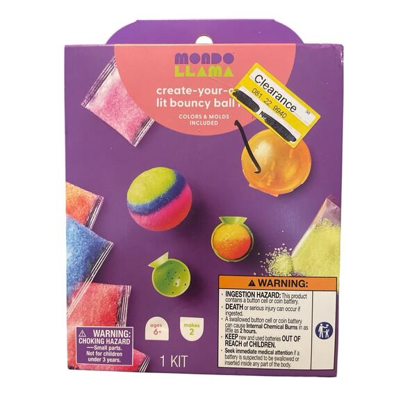 MONDO LLAMA CREATER UYOUR OWN LIT BOUNCY BALL KIT - Picture 1 of 2